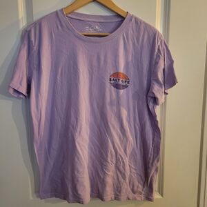 Salt Life Lavender Live Salty Graphic Tee
